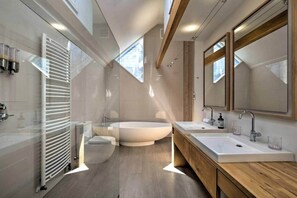 Shower, hair dryer