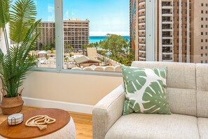 Family Apartment, 2 Bedrooms, Balcony, Ocean View (2 Bedrooms) | Living area