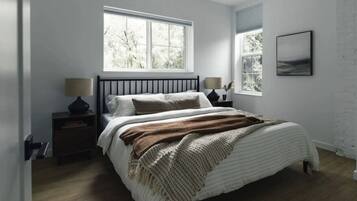 2 dormitorios, escritorio, tabla de planchar con plancha y wifi gratis