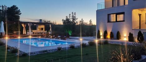 Una piscina climatizada