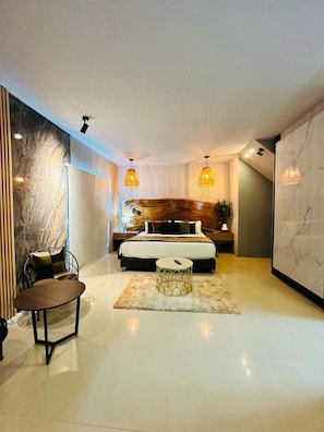 Quarto superior | 1 quarto, camas Select Comfort, frigobar, escrivaninha