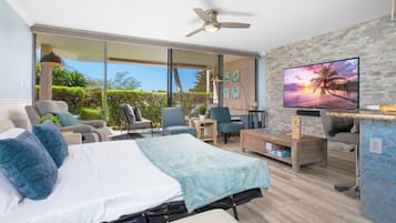 Family Apartment, 1 King Bed with Sofa bed, Garden View (1 BR 1011) | Living area