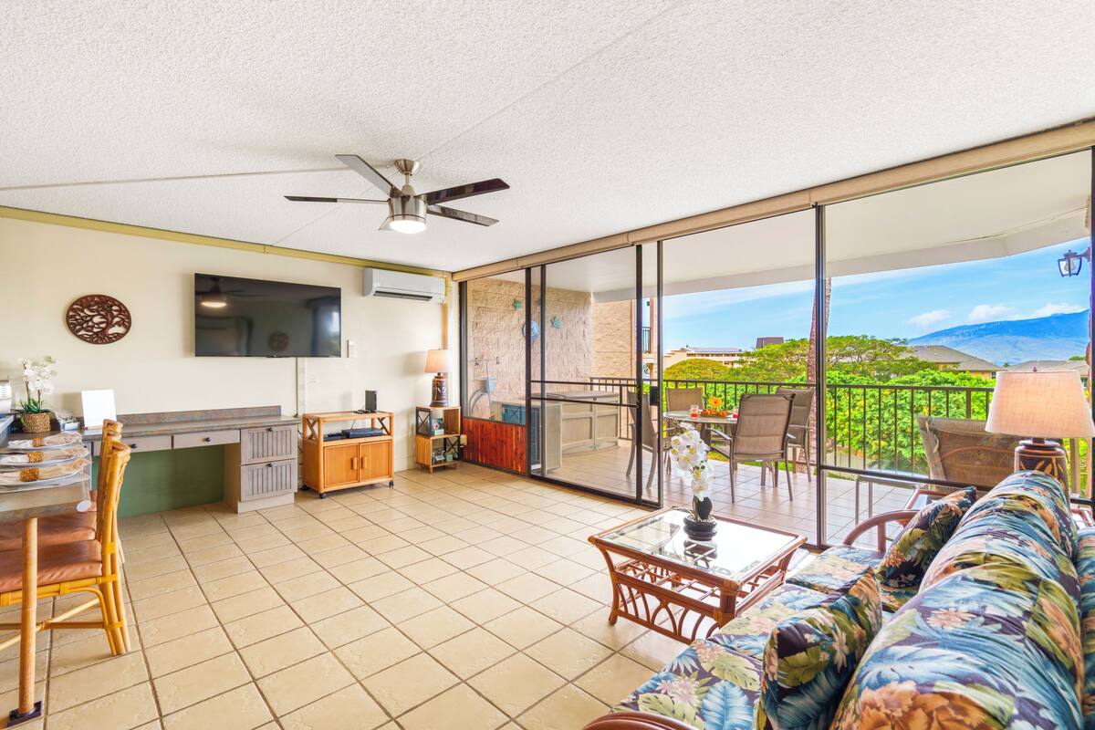 Appartement Confort, 1 très grand lit et 1 canapé-lit, vue jardin (1 Bedroom (1003)) | Coin séjour