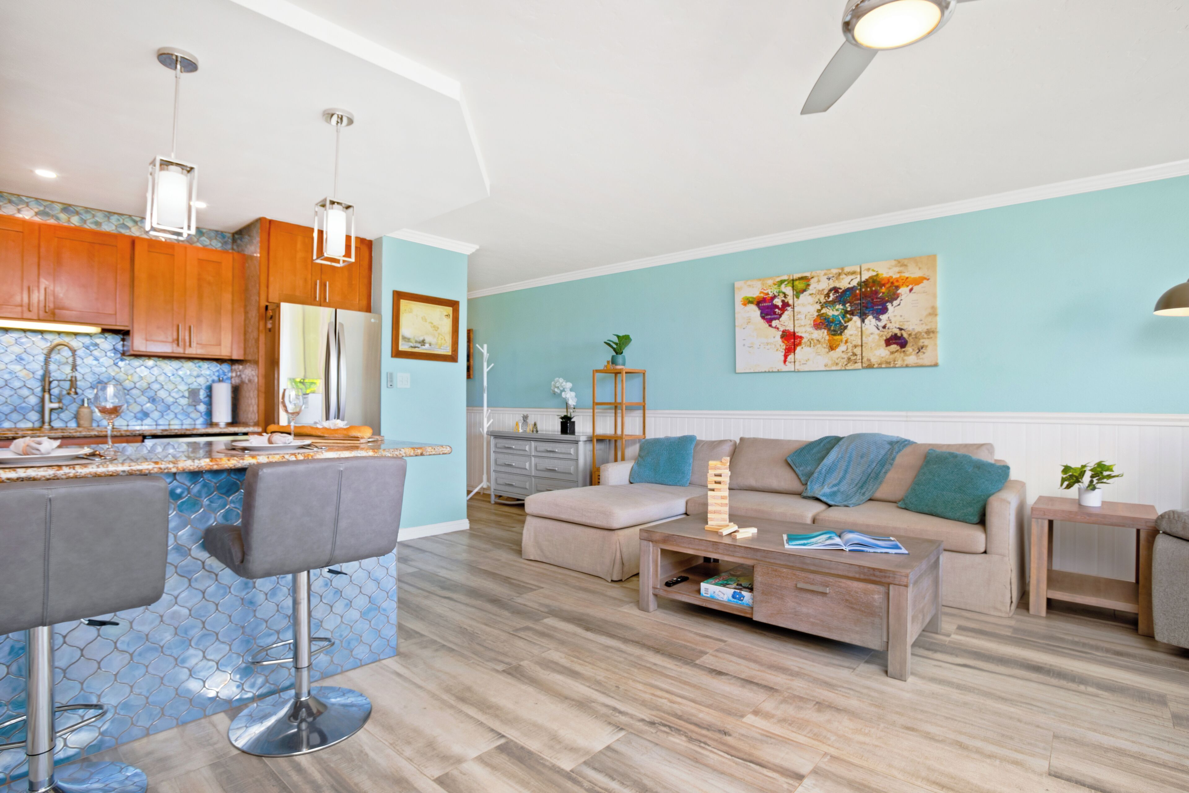 Appartement Familial, 1 très grand lit et 1 canapé-lit, vue jardin (1 BR 1011) | Coin séjour