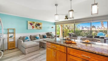 Family Apartment, 1 King Bed with Sofa bed, Garden View (1 BR 1011) | Living area