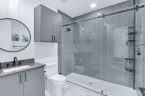 Shower, hair dryer