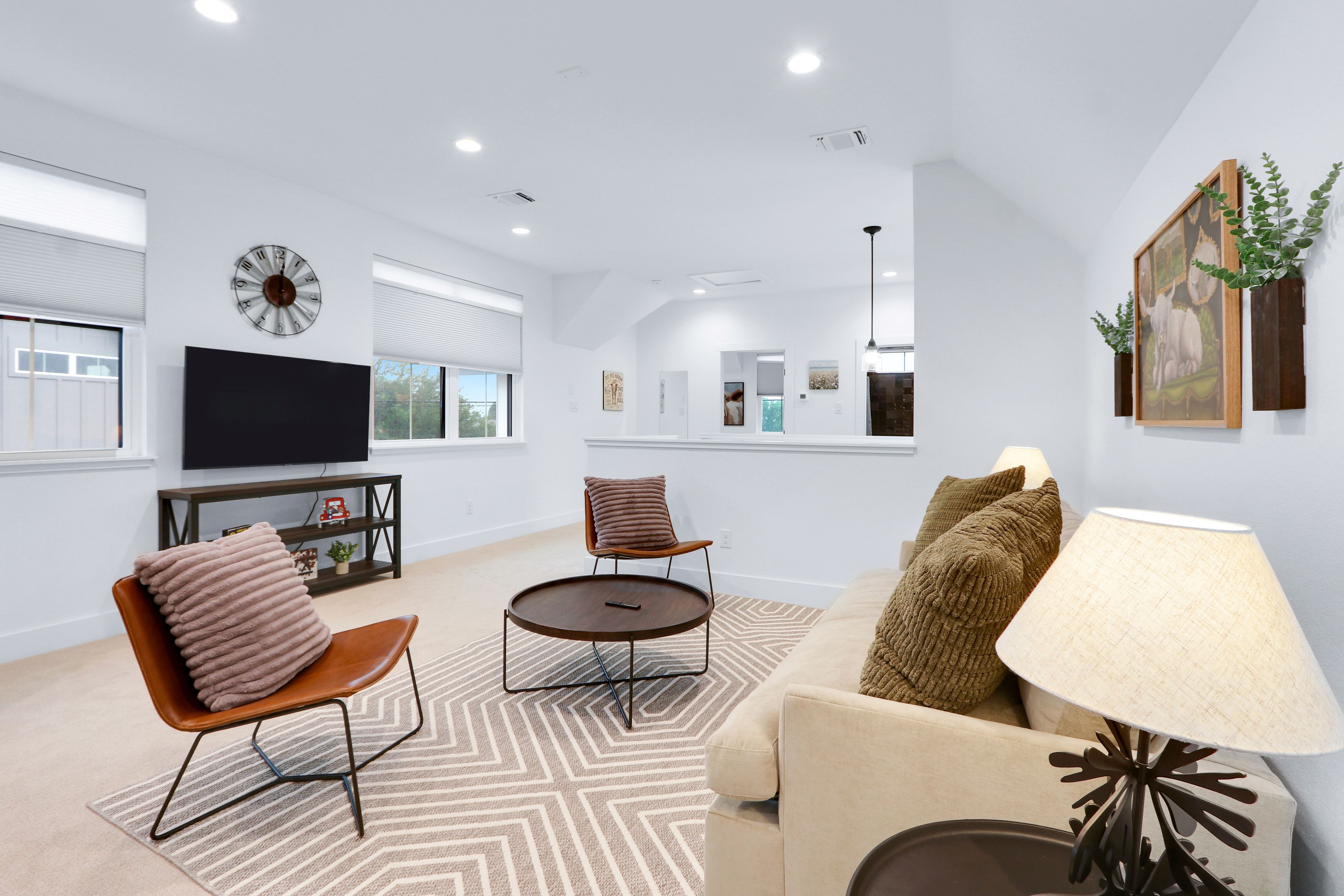 Unwind with a movie or get competitive with a round of hoops in the loft!
