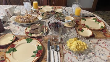 Free daily full breakfast