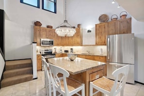 Microwave, oven, stovetop, dishwasher