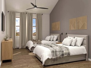 3 bedrooms, iron/ironing board, WiFi, bed sheets
