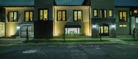 Front of property – evening/night