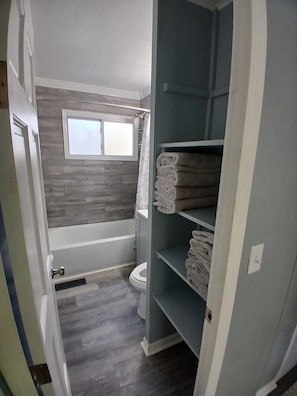 Hair dryer, towels, soap, shampoo - Charming 2-bedroom house, quiet neighborhood, Lansing with WiFi (Lansing)
