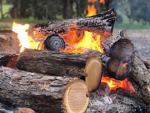 Fireplace - Heart of the Farm Country Cottage (Tallarook)