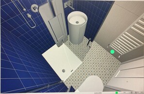 Shower, hair dryer, bidet, towels - Il Salotto (Bologna)