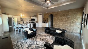 Living area - The Shophouse at Transplant Acres (Bandera County)