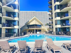 Outdoor pool, a heated pool - Stunning Beachfront Condo with Breathtaking Views – Snowbird-Friendly! (Panama City Beach)