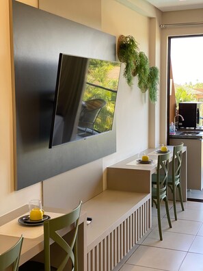 Deluxe Studio, Sea View | Living area - Flat 211 Vista Mar EcoResort by La Playa (Tamandaré)