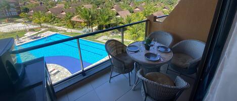 豪華開放式客房, 海景 | 夏威夷式陽台