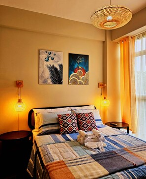 Deluxe Condo, 1 Bedroom, Balcony, Sea View | 1 bedroom, premium bedding, down duvets, memory-foam beds - Evelyn Azure Escapes Boracay Newcoast  (Boracay Island)