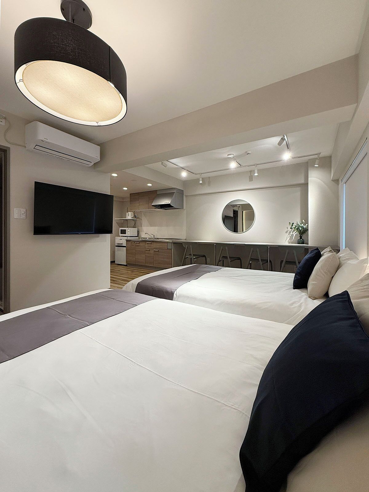 Comfort Studio, 2 Double Beds, Non Smoking, Kitchenette | Individually decorated, desk, iron/ironing board, free WiFi