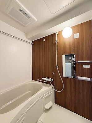 Classic Studio | Bathroom | Combined shower/tub, hair dryer, towels, soap - Clio Matoba by b-hotel (Hiroshima)