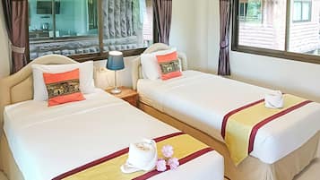 高级双床房 | 5 多间卧室、办公桌、免费 WiFi、床单