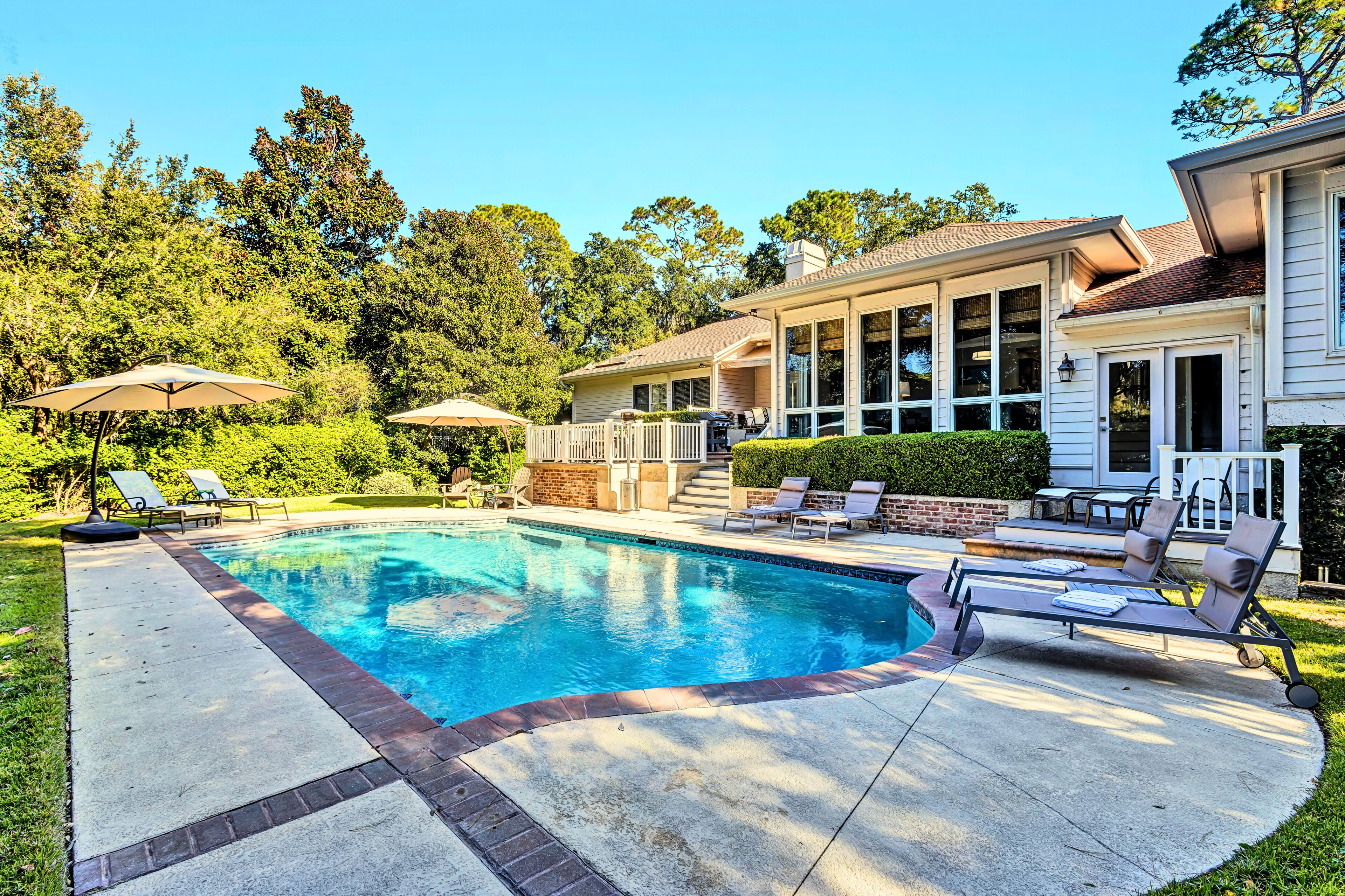 Et oppvarmet basseng