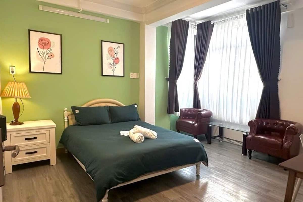 Classic Double Room, City View | Desk, laptop workspace