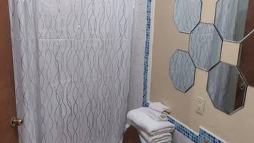 Towels, soap, toilet paper