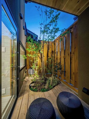 Vue sur le jardin