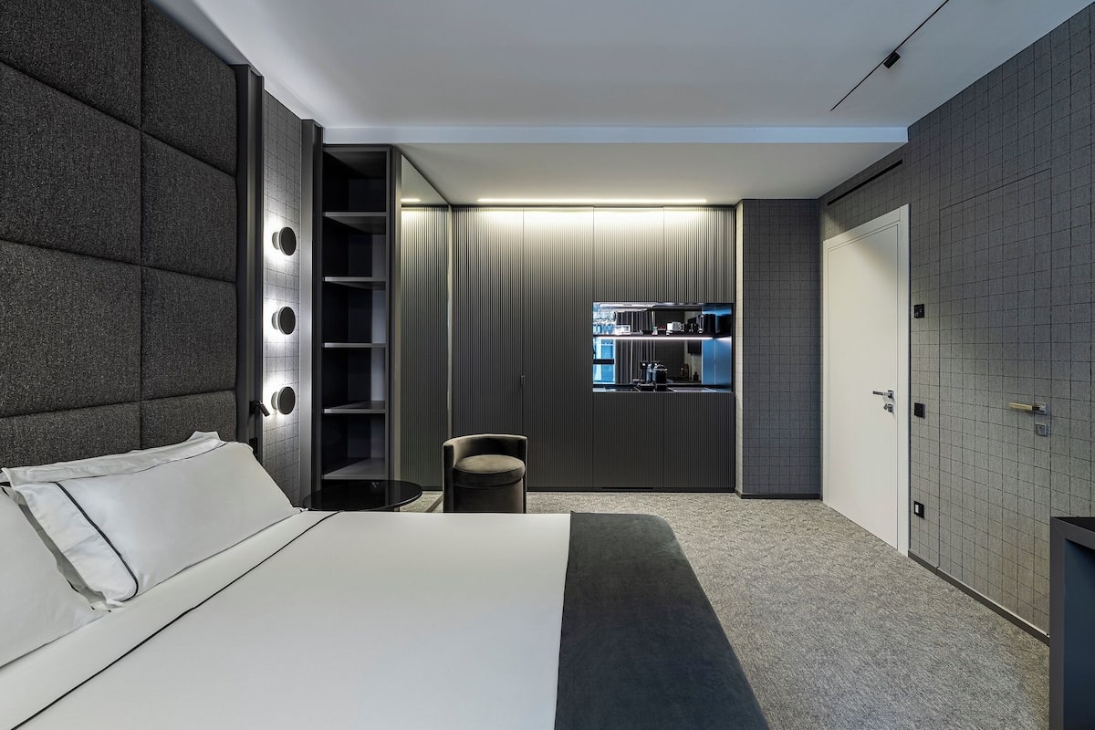 Monolocale comfort | Biancheria da letto di alta qualità, copriletto in piuma