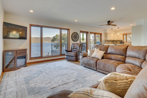 Dock & Views: Waterfront Home in Wabasha!