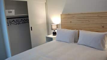 2 habitaciones, tabla de planchar con plancha, wifi y ropa de cama