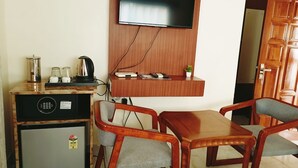 华丽双人房, 海景 | 埃及棉床单、高档床上用品、办公桌、免费 WiFi