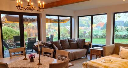 Romantic house with sauna and fireplace near the lake