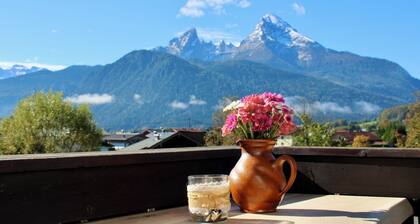 Ferienwohnung Watzmannblick, 1-5 Pers. 80m²,2SZ, DU/WC,Bk