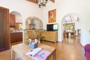 Fireplace - Can Company - Villa With Private Pool In Campanet (Campanet, Illes Balears)