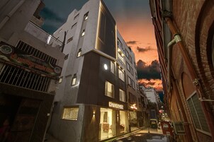 Voorkant van accommodatie