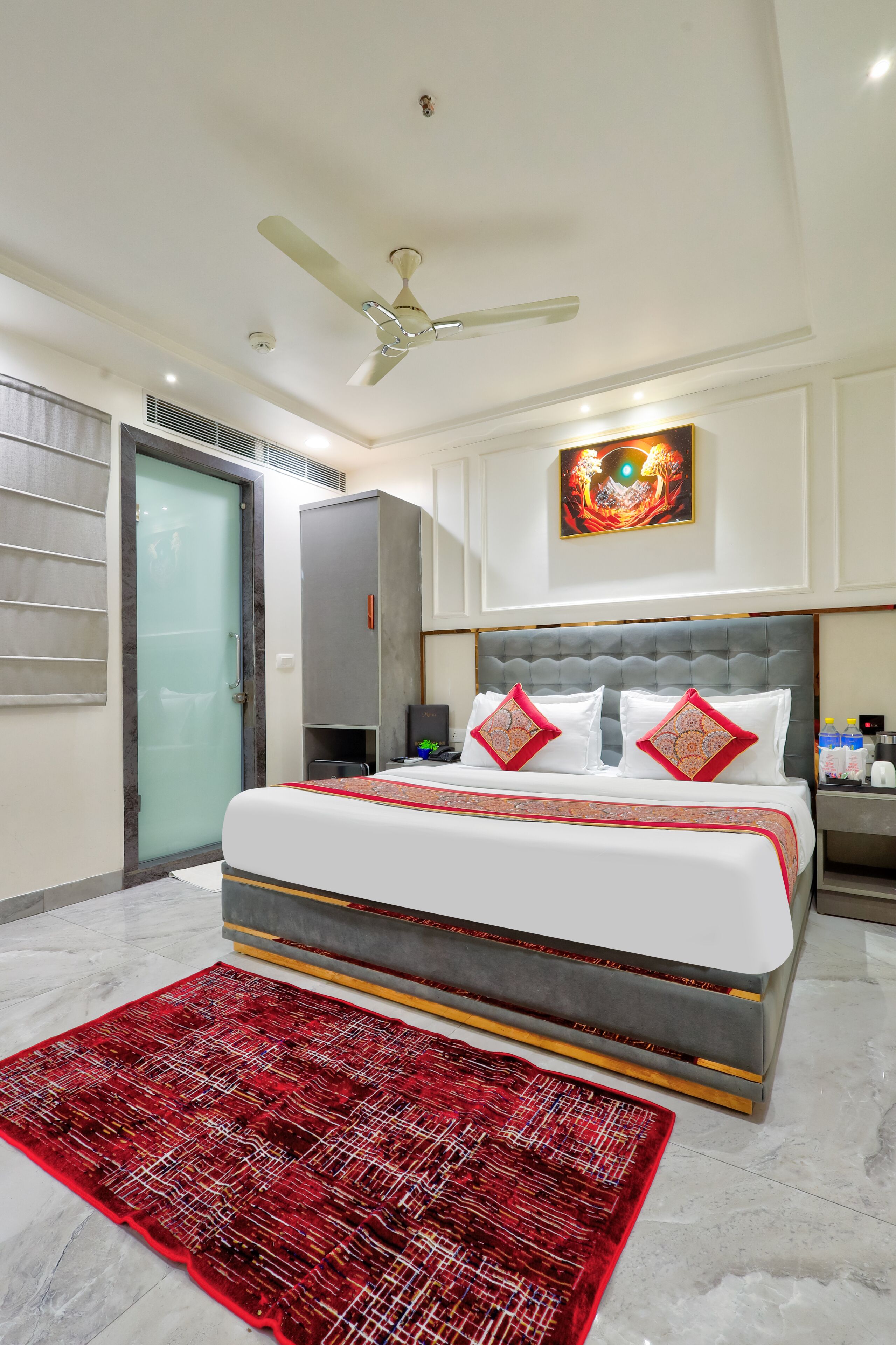 デラックス ダブルルーム | デスク、防音設備、WiFi (無料)