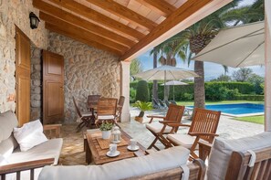 Outdoor dining - Finca Pou Nou - Villa With Private Pool In Inca (Inca, Illes Balears)