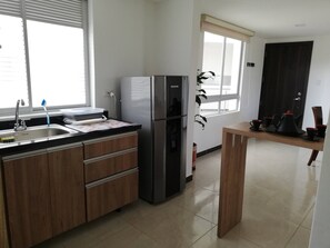 Apartment, 1 Bedroom, Accessible, City View | Private kitchen