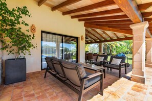 Terrace/patio - Cal Moliner - Villa With Private Pool In Pollença (, Illes Balears)