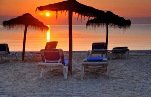 Accommodatie ligt op het strand
