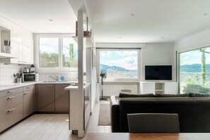 En 32-tommers Flatskjerm-TV med Parabol-TV