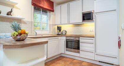 Villa Kormoran for 8 people with its own beach chair directly behind the dune