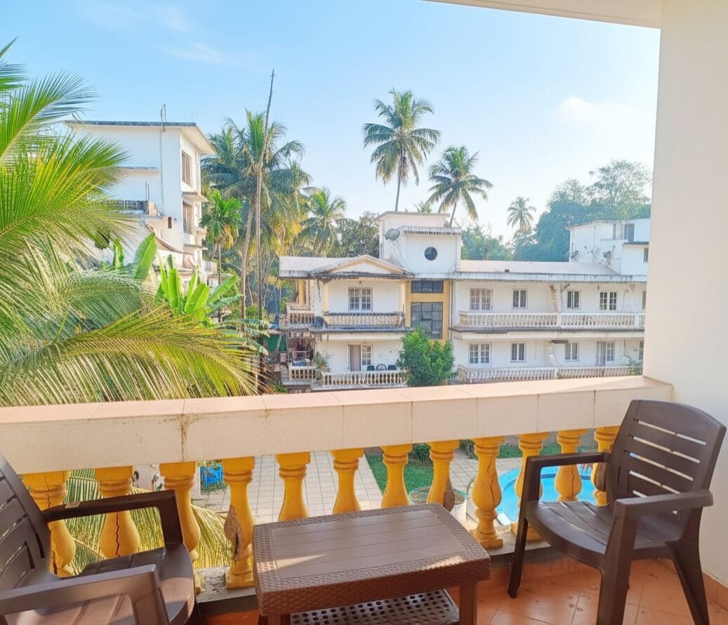Classic Apartment, 1 King Bed, Balcony, Pool View | Garden view