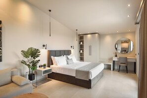Superior Suite, Sea View | Soundproofing, iron/ironing board, free WiFi - Olive All-Seasons Suites (Dio-Olympos)
