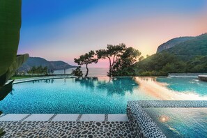 Royal Villa, Sea View | Infinity pool | 3 outdoor pools, a heated pool - Private Island-Style Ultra Luxury Villa Estate (Fethiye)