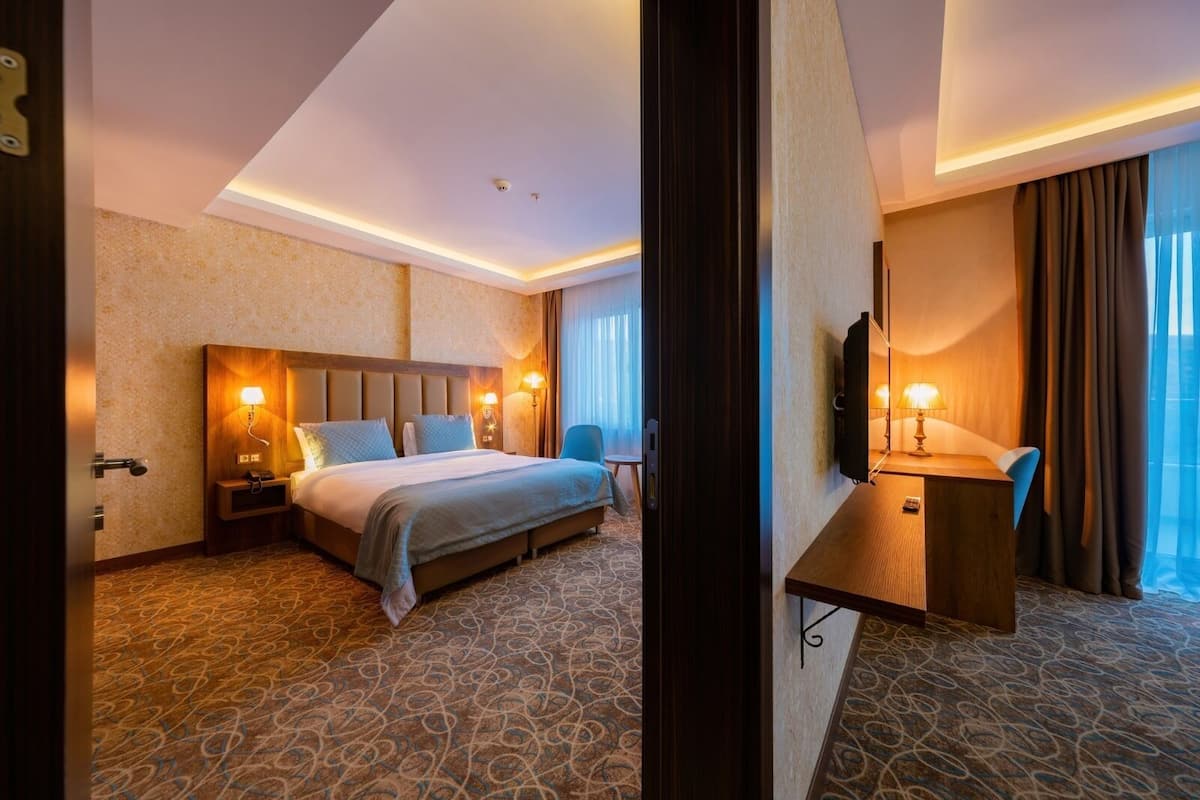 Suite – deluxe | Sengetøy i egyptisk bomull, sengetøy av topp kvalitet og minibar