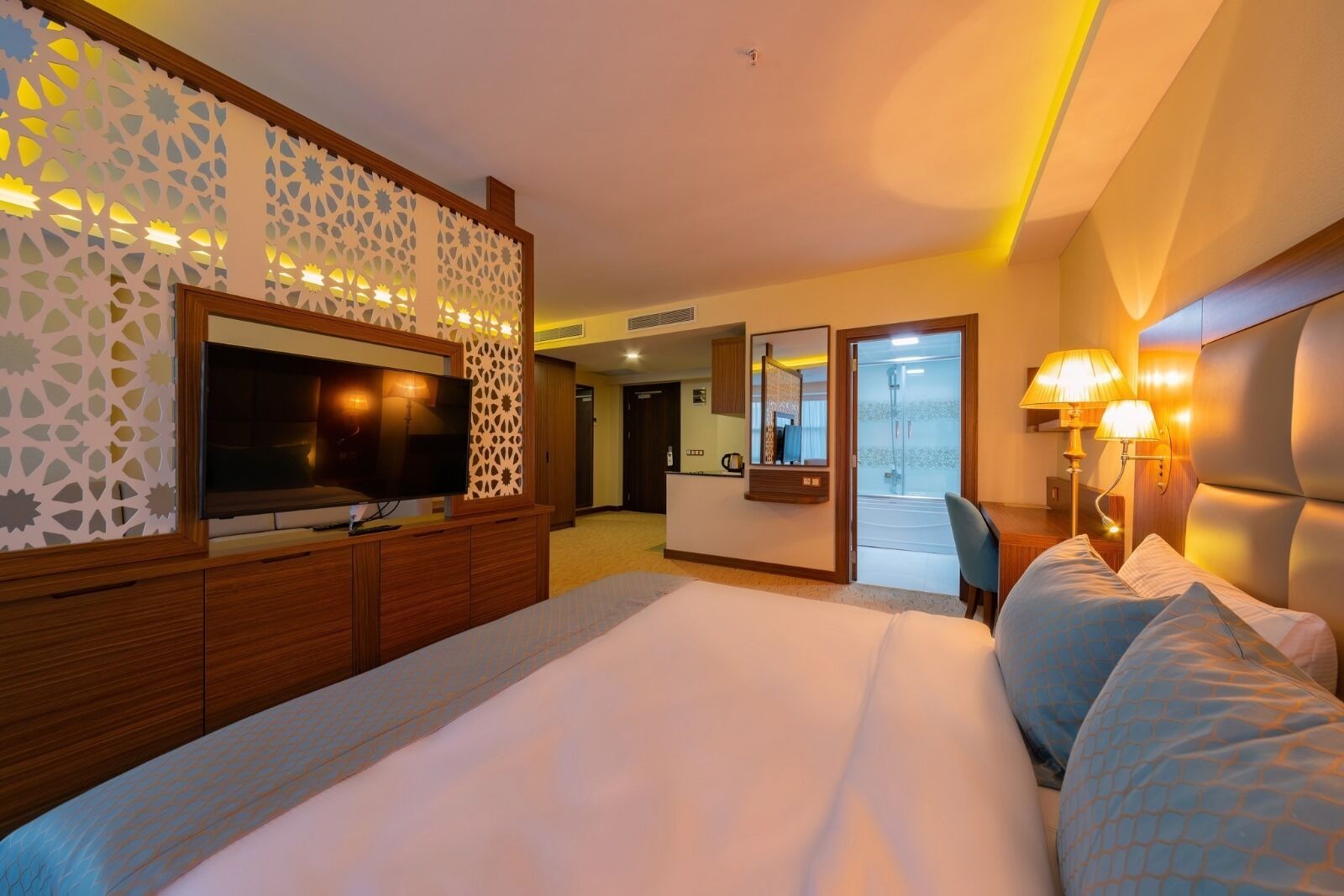 Rom – president | Sengetøy i egyptisk bomull, sengetøy av topp kvalitet og minibar